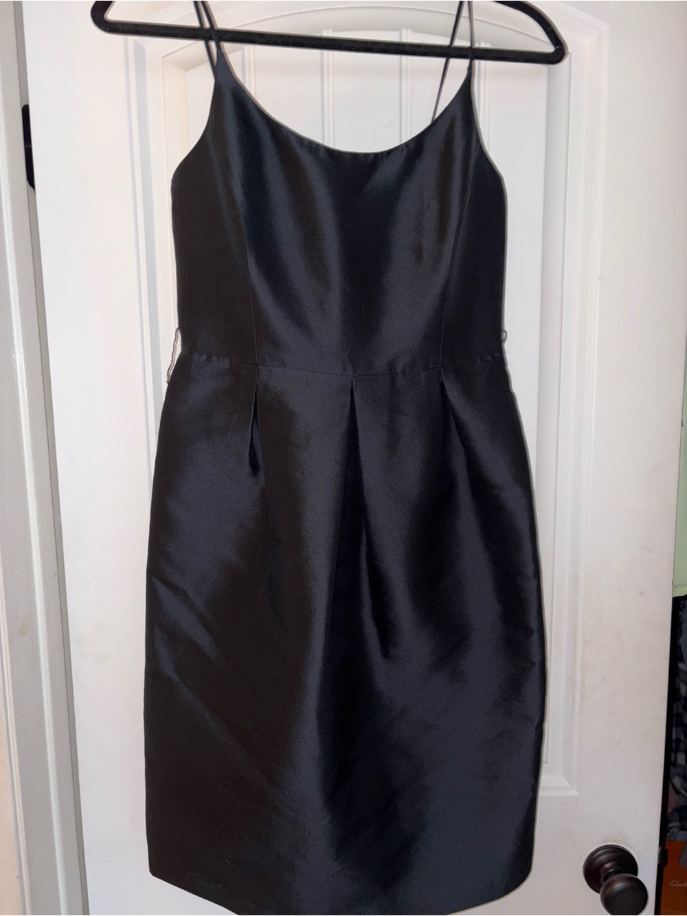 Michael Kors Made in Italy Bergdorf Goodman Black Satin Cocktail Dress Size 4